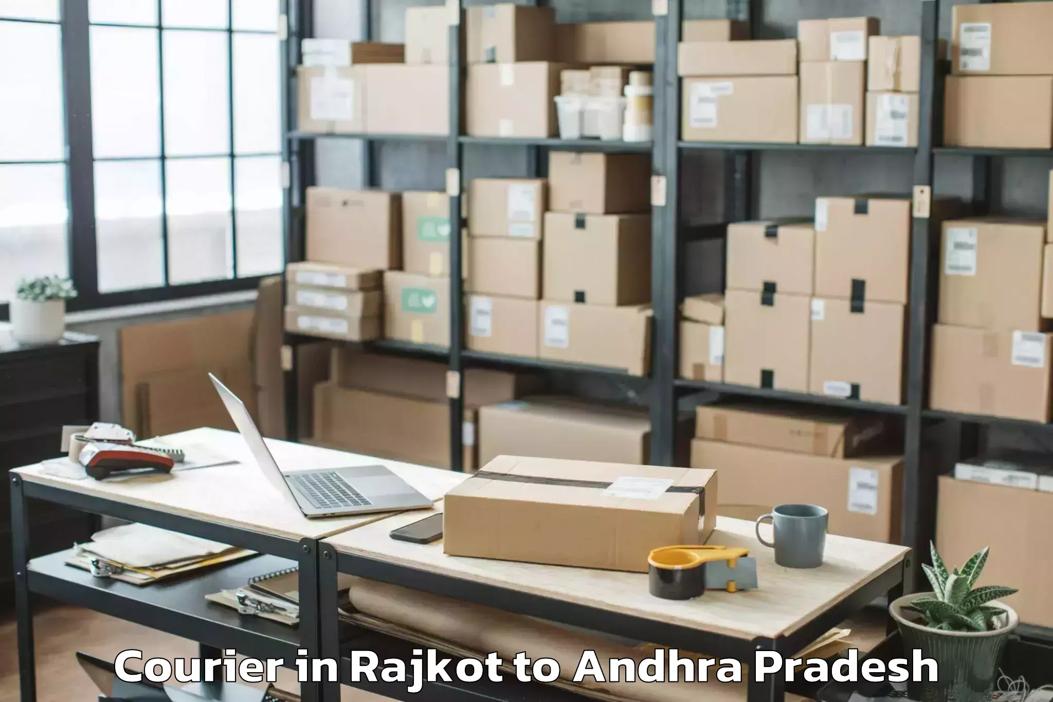 Hassle-Free Rajkot to Bhattiprolu Courier